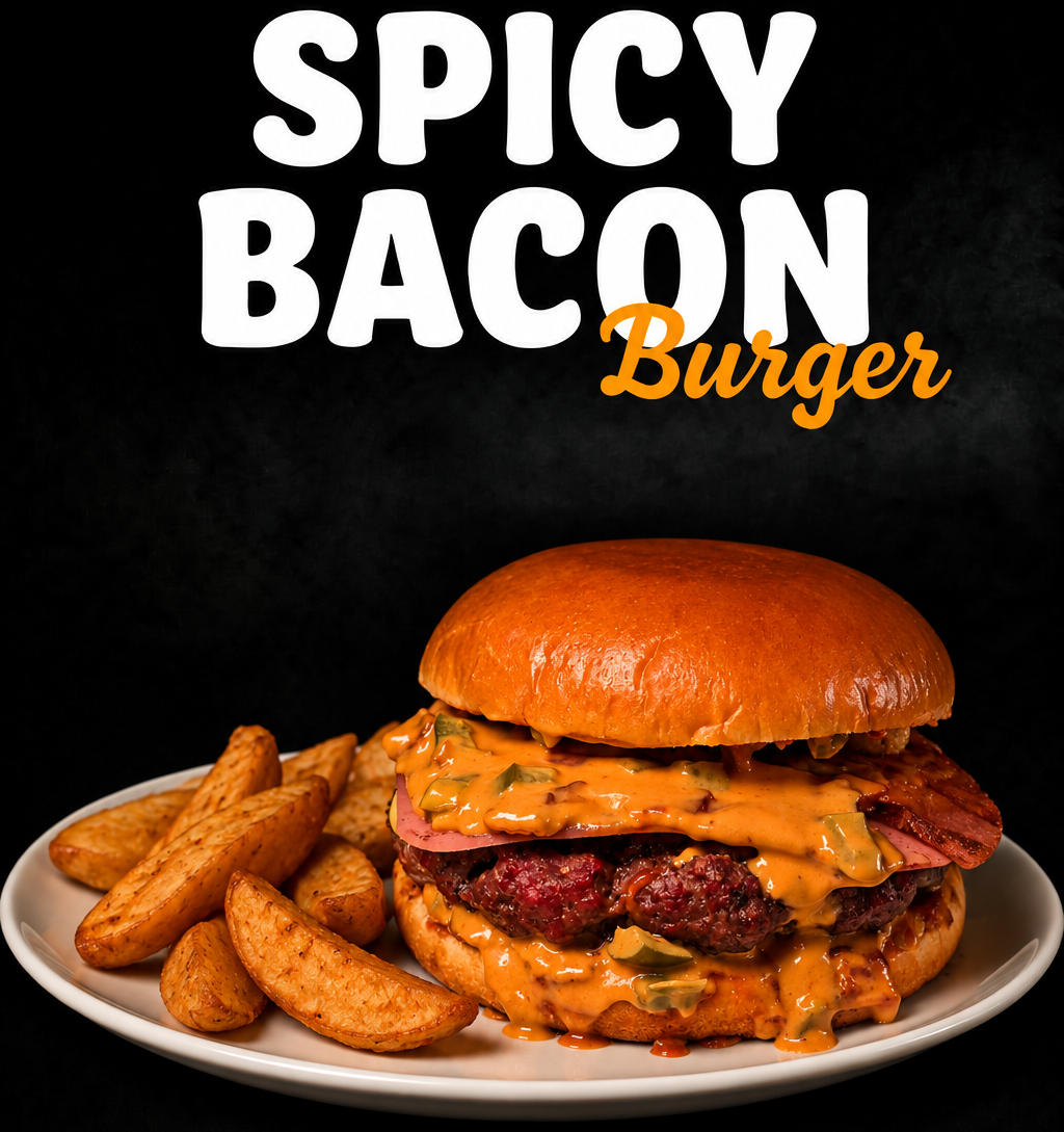 Hamburguesa Spicy Bacon de Andy's Burger en San Ramón, Alajuela