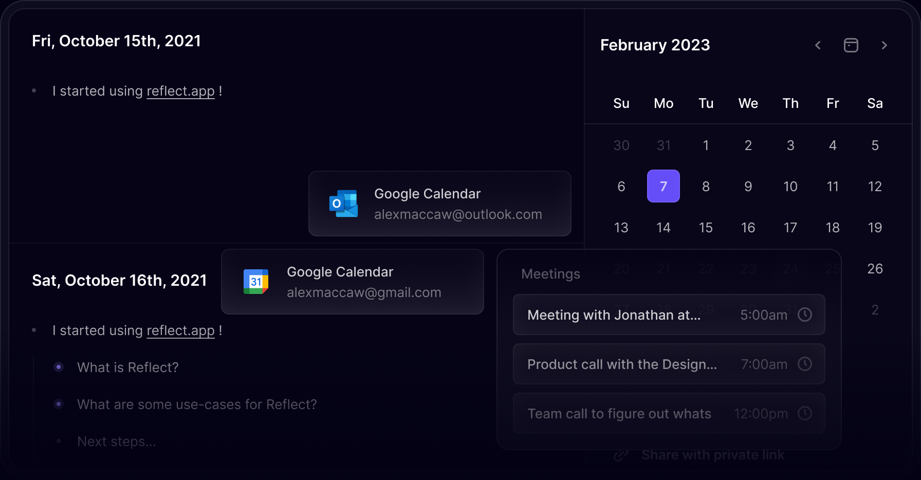 Is Reflect the Smartest Note-Taking App You've Never Heard Of — or Just Another Overpriced Obsidian Clone? - Screenshot 2