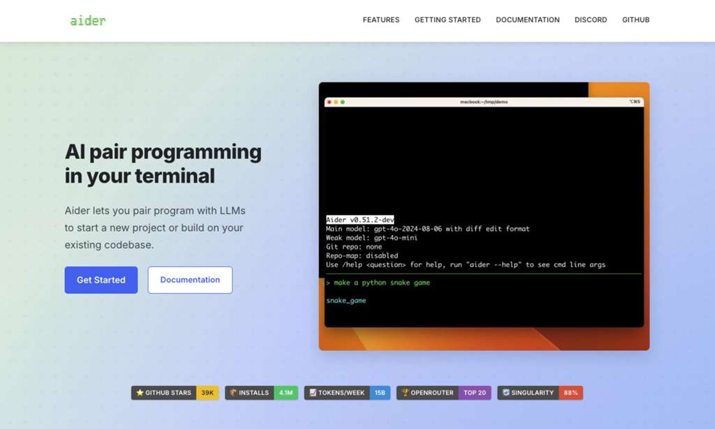 Is Aider the Best Free AI Coding Assistant That Actually Respects Your Privacy? - Screenshot 1