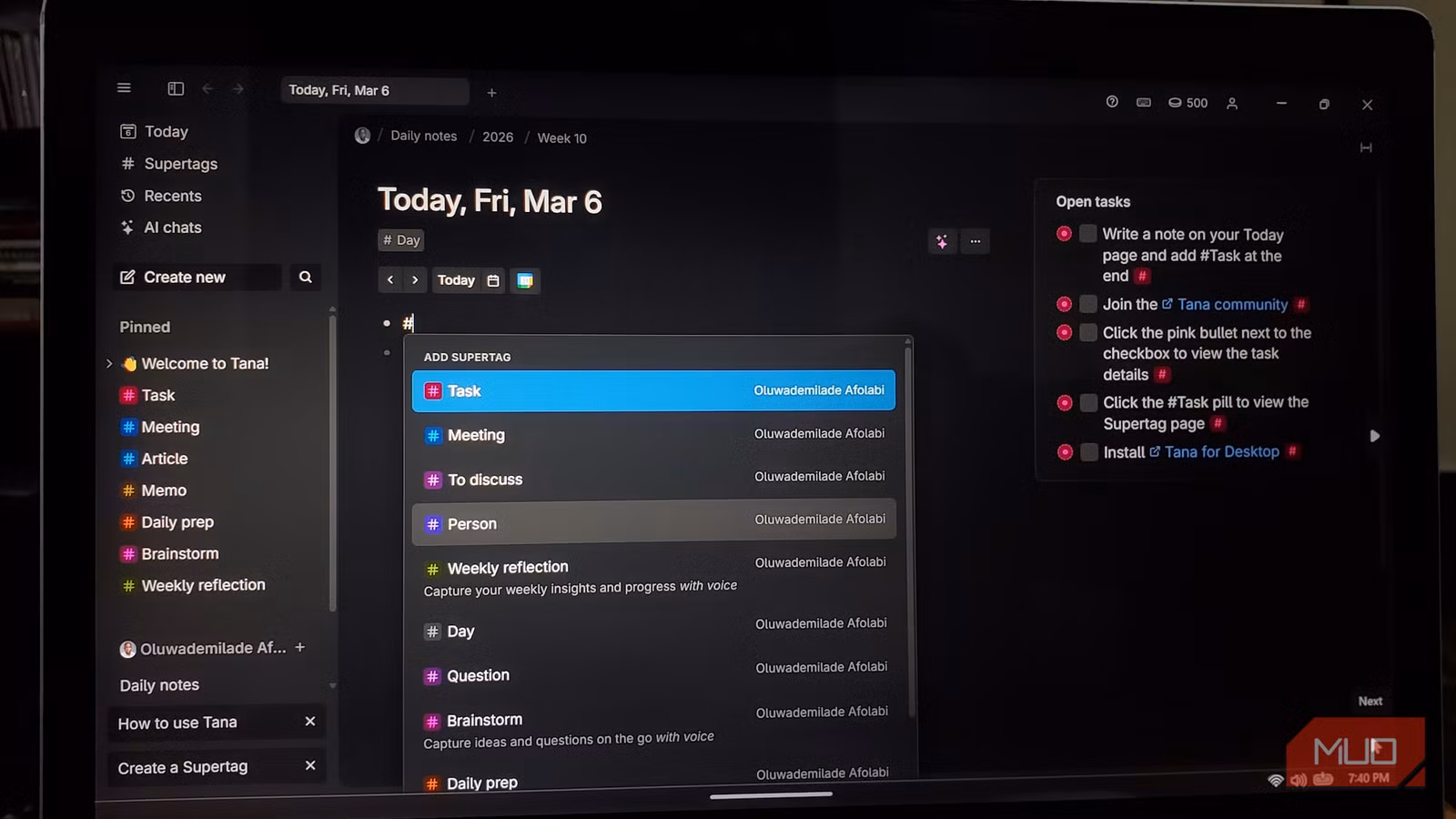 Can Tana AI Actually Think Ahead of You? - Screenshot 2