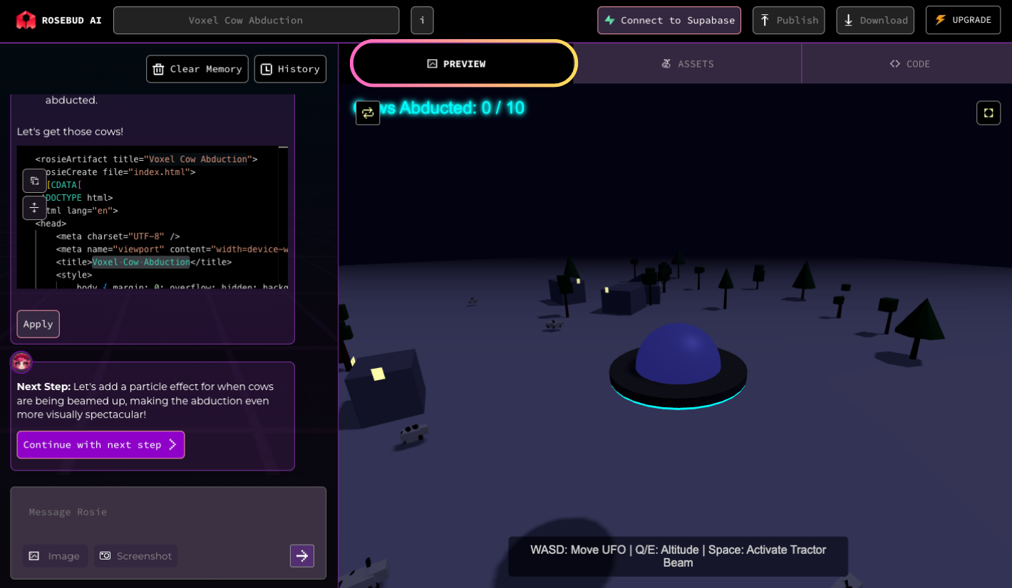 Can You Really Build a Game Without Coding? I Put Rosebud AI to the Test - Screenshot 3