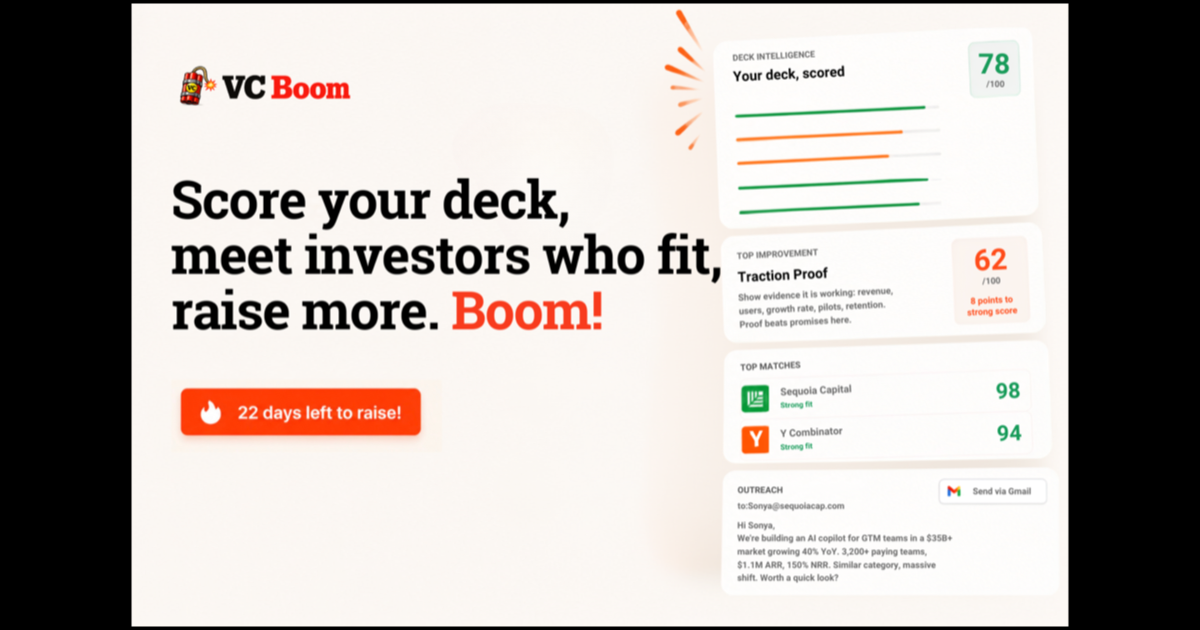 I Gave an AI Tool My Pitch Deck — 90 Seconds Later I Knew Why VCs Were Ghosting Me - Screenshot 1