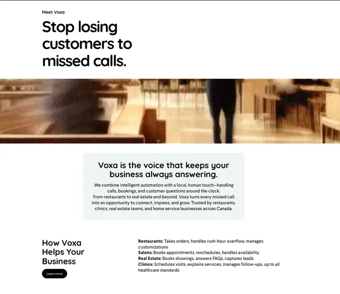 Voxa Agents Review 2026: A 12-Year-Old Built an AI Agent Platform With Claude — And It's Already Handling Hundreds of Calls - Screenshot 2