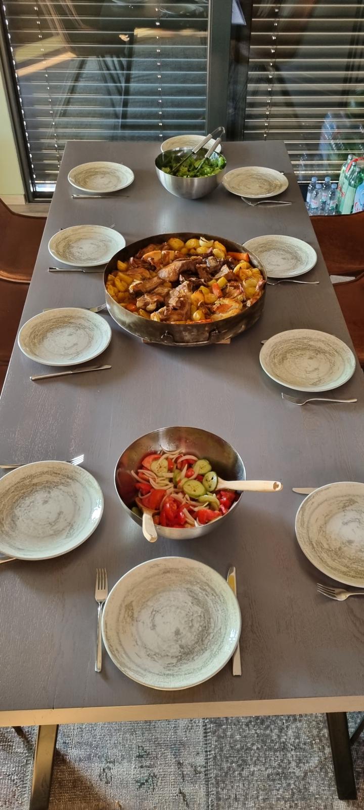 Authentic Dalmatian grill setup