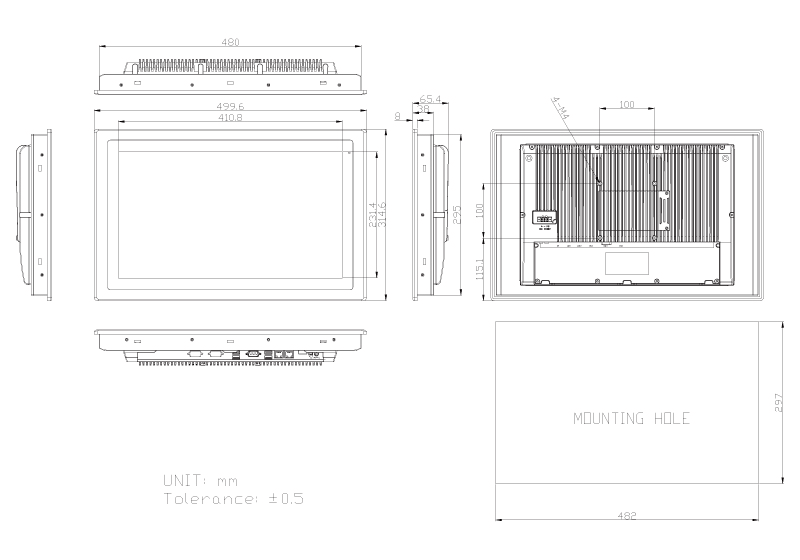 Panel PCs & HMI Controllers ARCHMI-818B Series Product Image 5