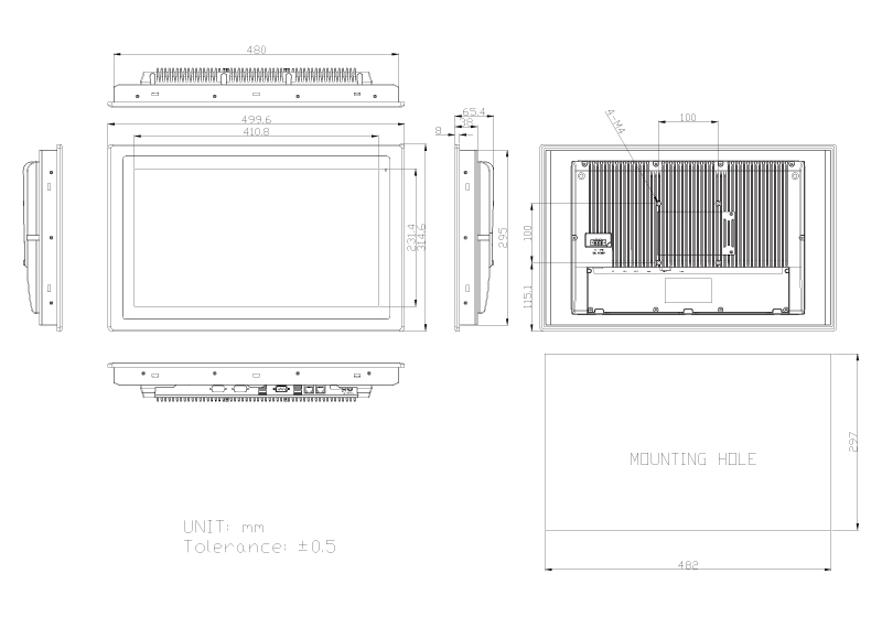 Panel PCs & HMI Controllers ARCHMI-819B Series Product Image 5