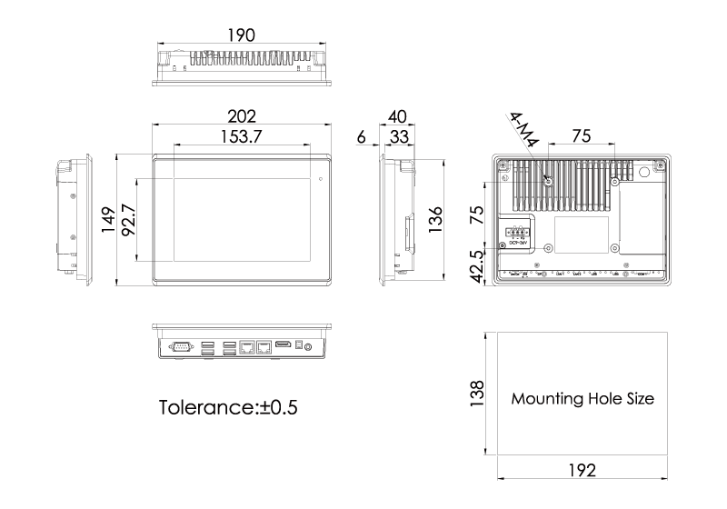 Panel PCs & HMI Controllers ARCHMI-807B Series Product Image 5