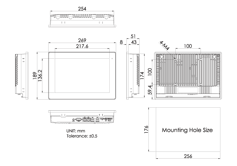 Panel PCs & HMI Controllers AUHMI-910C Series Product Image 5