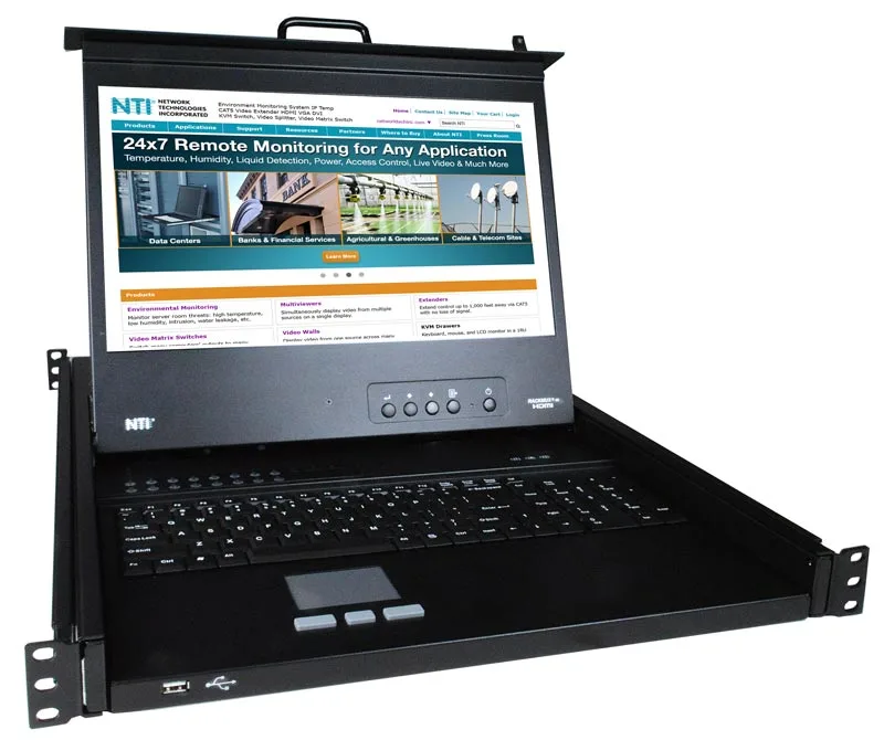 Rack Mount KVM Drawers RACKMUX-4K17-N-xxHD18GB Product Image 3