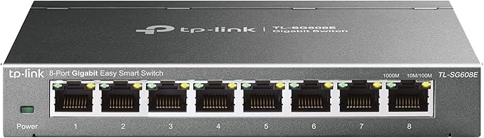 TP-Link TL-SG608E Switch Ethernet Gigabit 8 Ports Gigabit Hub RJ45