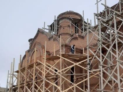 В Баксане продолжается строительство нового Православного храма.