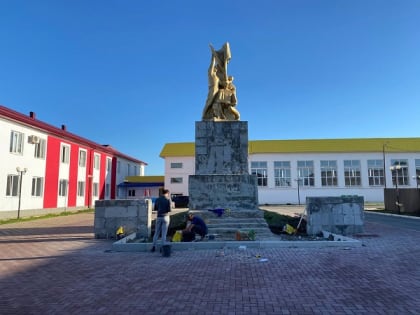 В Баксаненке ремонтируют братскую могилу погибшим в годы ВОВ