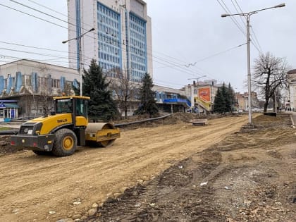 В Нальчике продолжается ремонт проспекта Шогенцукова