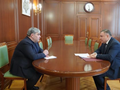 Казбек Коков провел рабочую встречу с министром земельных и имущественных отношений КБР