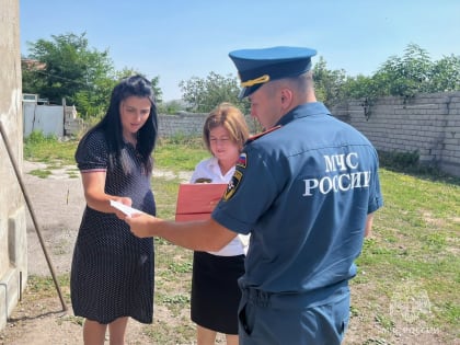 Сельчанам напомнили о пожарной безопасности