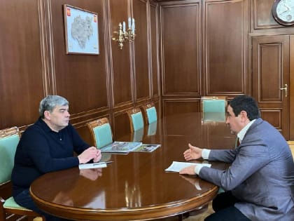 Рабочая встреча с министром здравоохранения КБР Рустамом Калибатовым