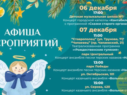 Ряд музыкальных представлений 2024 года в Ставрополе откроет «Щелкунчик» в Рождественский сочельник