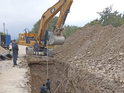 В городском округе Баксан начаты работы по строительству канализационного коллектора