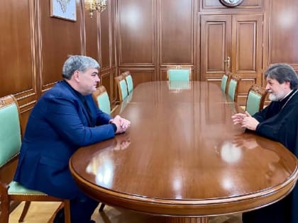 Глава КБР Казбек Коков встретился с Благочинным Нальчикского округа Пятигорской и Черкесской епархии Валентином Бобылевым