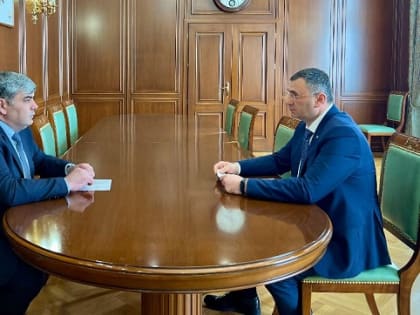 Казбек Коков провел рабочую встречу с министром труда и социальной защиты КБР Алимом Асановым