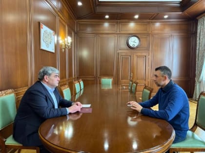 Казбек Коков провел рабочую встречу с заместителем руководителя Росмолодежи Дамиром Фаттаховым