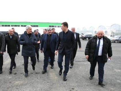 Александр Новак посетил тепличный комплекс «Чегем-Агро»