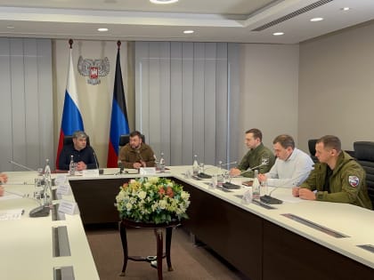 Казбек Коков в Донецке встретился с Денисом Пушилиным