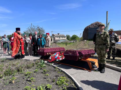 В Майском районе перезахоронили останки советских воинов