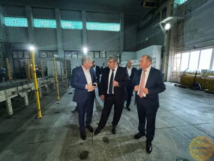 Торжественный запуск производства на гипсовом заводе «Гипсолит» в КБР приурочили к Дню республики