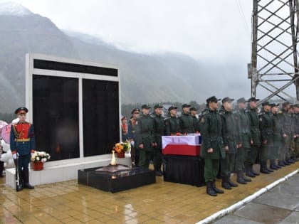 В Терсколе захоронены останки 22 красноармейцев, погибших при обороне Эльбруса