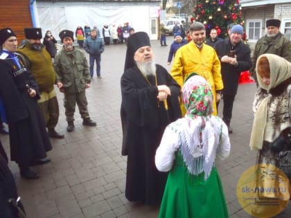 Казаки Курского и Георгиевского казачьих обществ отметили престольный праздник Николы Зимнего