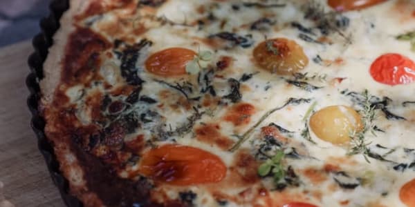 Rezept von Apricus - Spinat-Tomaten-Protein-Quiche
