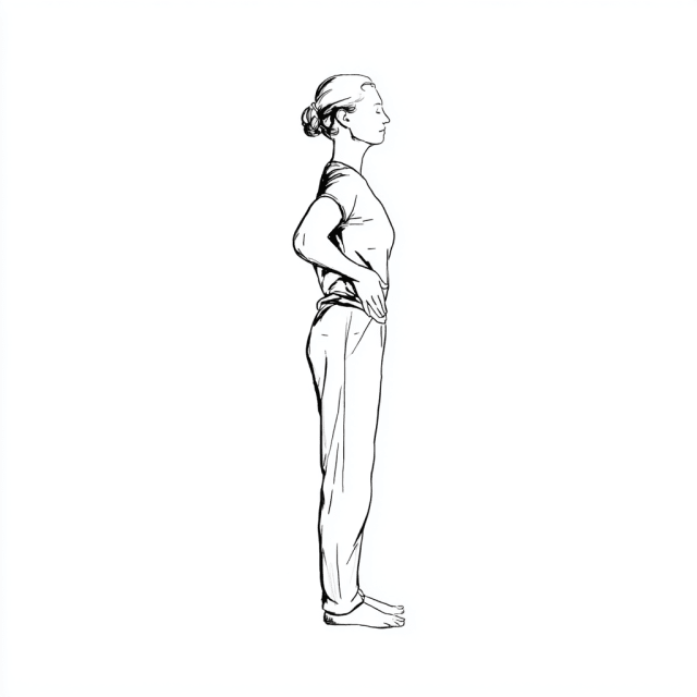 Qi Gong Stellung Nieren wärmen