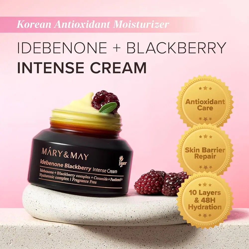 Mary & May Idebenone + Blackberry Complex Intensive Total Care Cream 70g thumbnail 2
