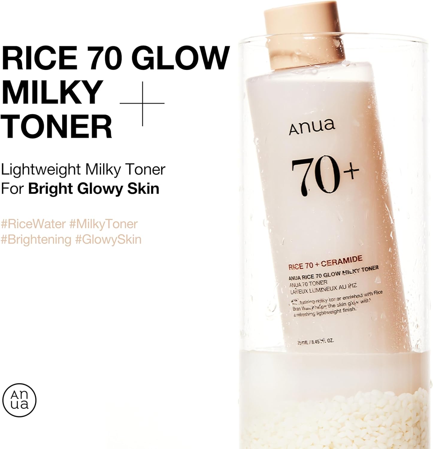 Anua Rice 70 Glow Milky Toner 250ml thumbnail 2