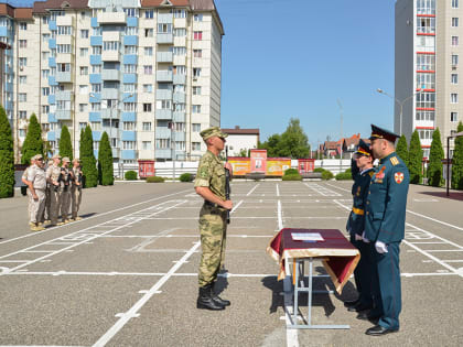 Новобранцы Росгвардии присягнули на верность Отечеству в Пятигорске