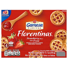 GAMESA FLORENTINAS STRAWBERRY 12/11.1 OZ