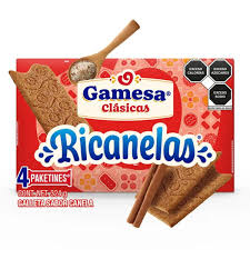 GAMESA RICANELAS CINNAMON 12/16.5 OZ