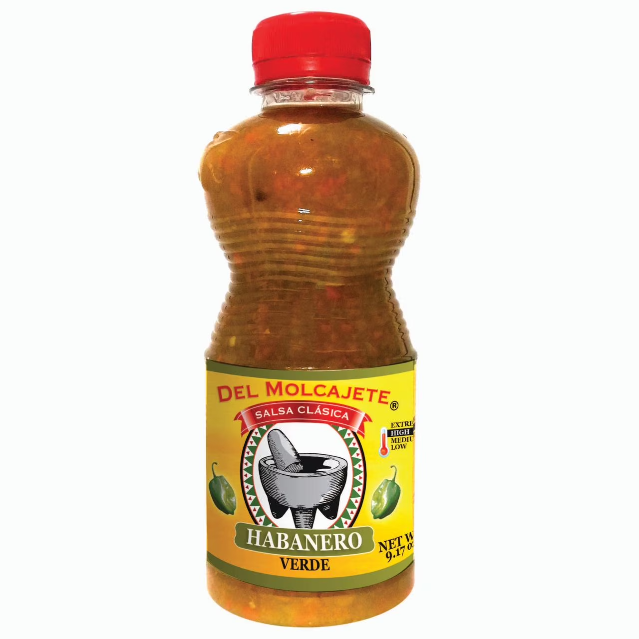 DEL MOLCAJETE SALSA CLASICA HABANERO VERDE 12/9.17 OZ