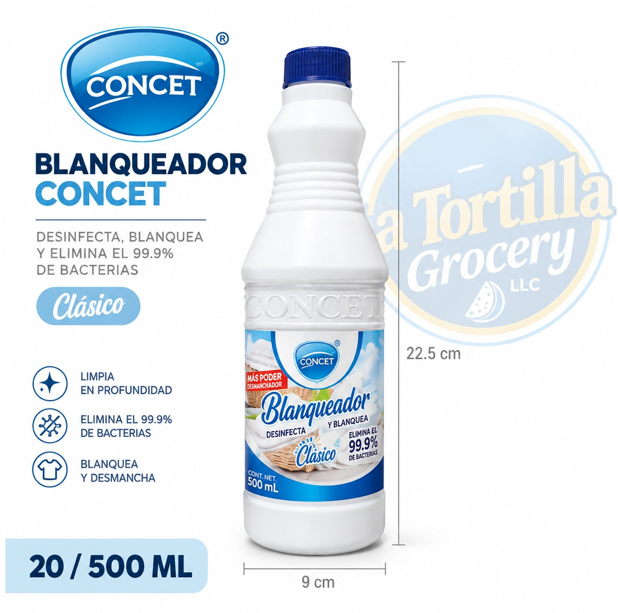 BLANQUEADOR  CONCET 20/500 ML