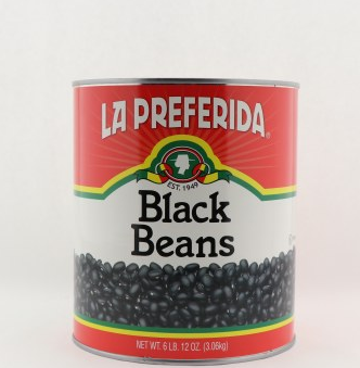LP BLACK BEANS 6/6 LB