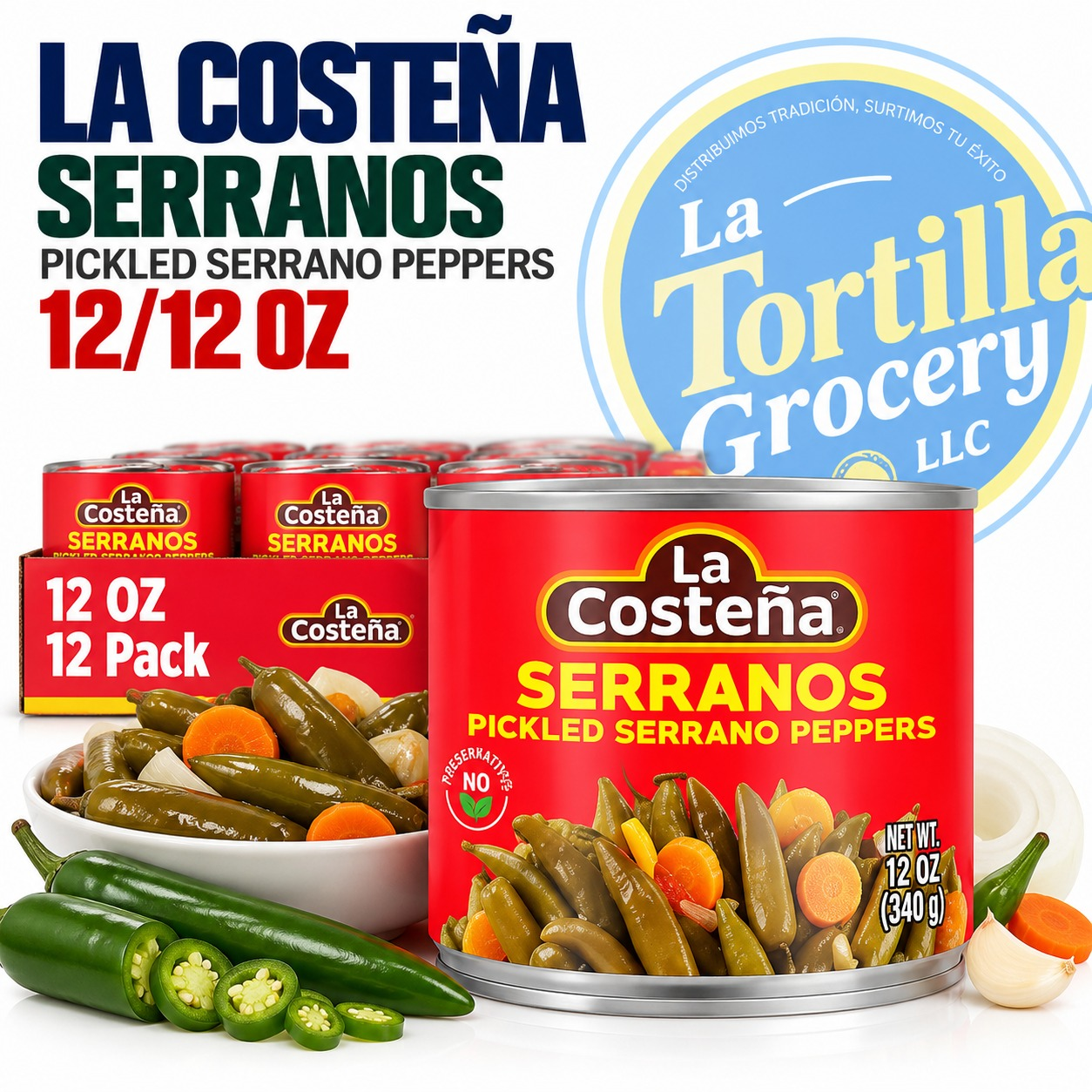 LA COST SERRANOS 12/12 OZ