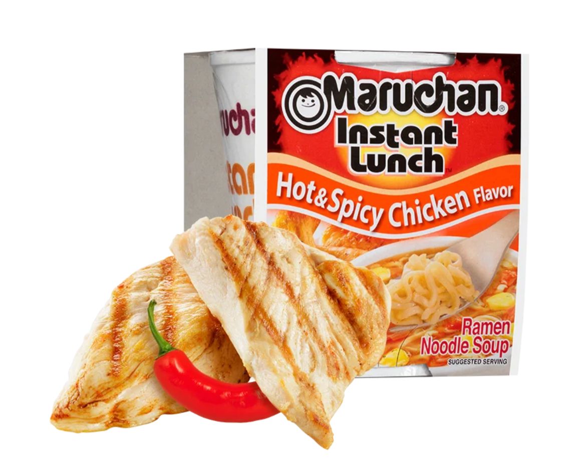 MARUCHAN HOT SPICY CHICKEN  1/12PK