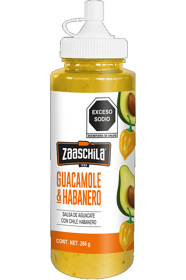 ZAASCHILA SALSA GUACAMOLE HABANERO 6/9.35