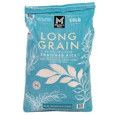 LONG RICE 4 WHITE 50 LBS
