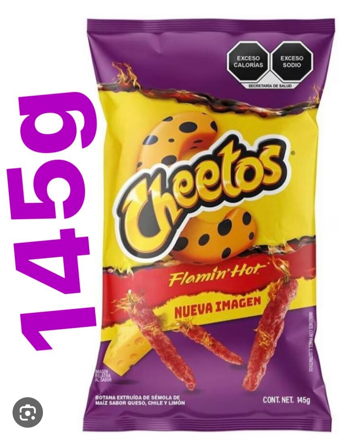 SABRITAS CHEETOS FLAMING HOT 1/145GRS (20)