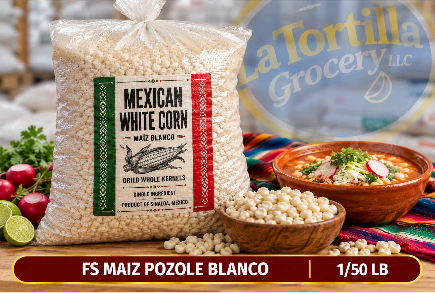 FS MAIZ POZOLE BLANCO 1/50 LB