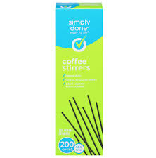 SIMPLY DONE COFFEE STIRRERS 12/200CT