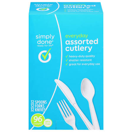 SIMPLY DONE HVY DUTY CUTLERY 6/96CT