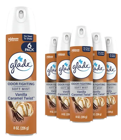 GLADE AIR FRESHENER SPRAY VANILLA CARAMEL TWIST 6/8 OZ